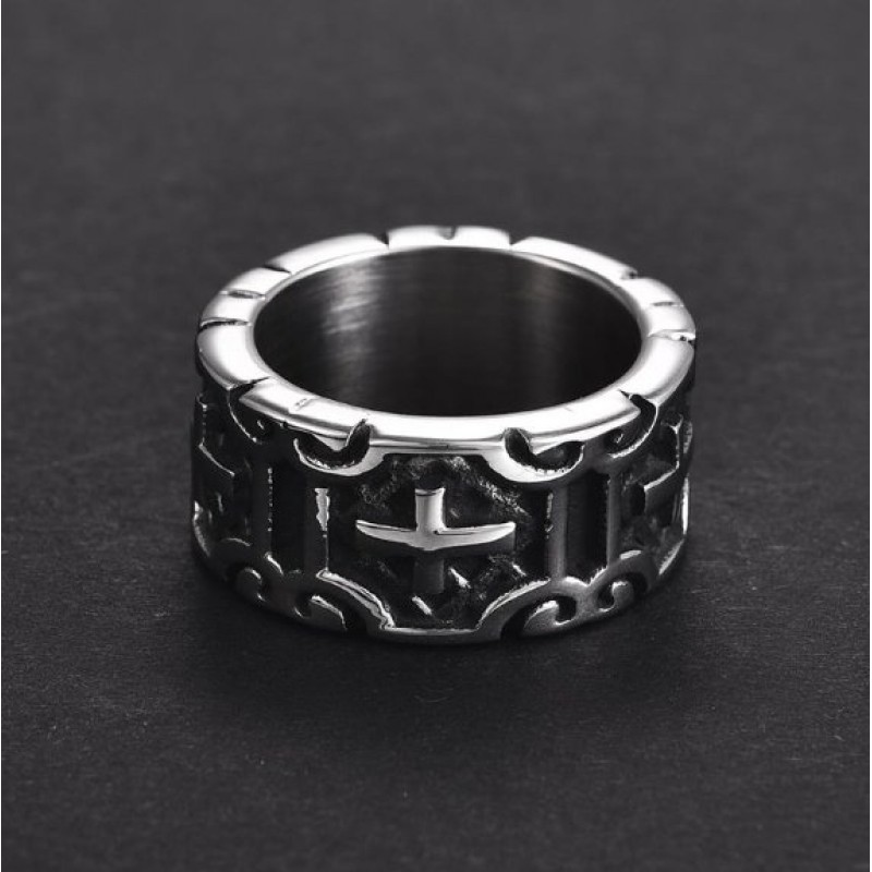 Silver Cross Ring