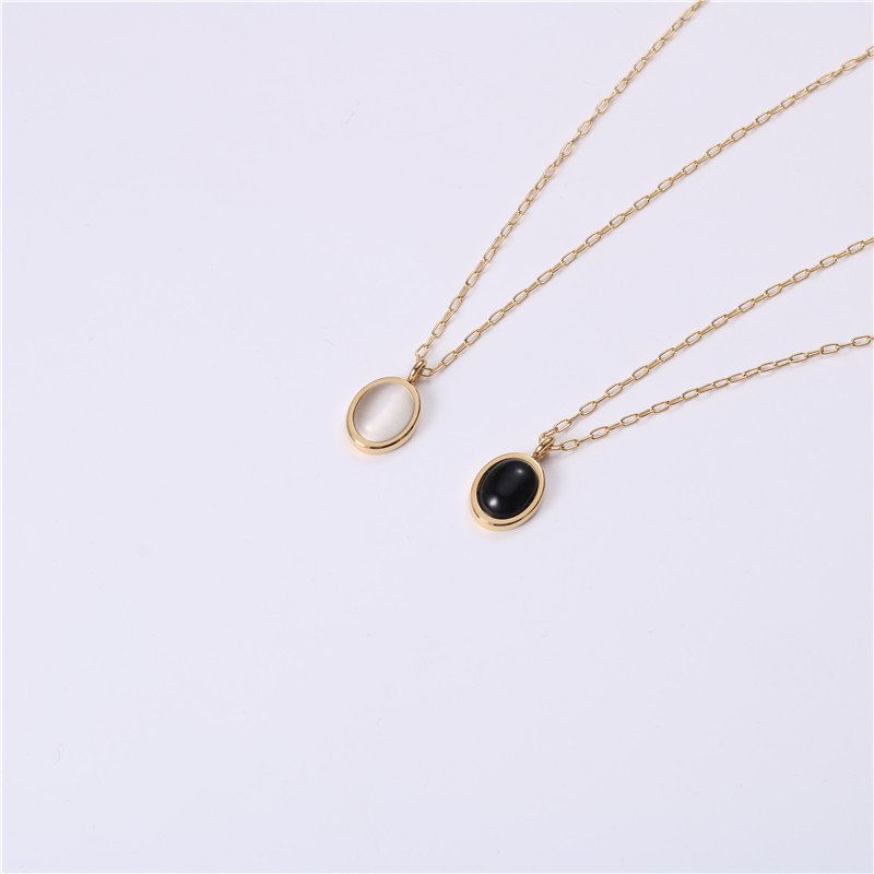 Titanium steel necklace female niche clavicle chain