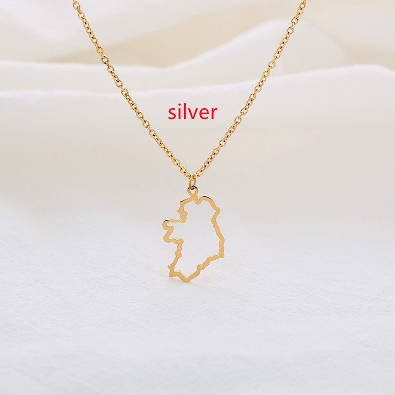 Country Map Necklace European Hometown Necklace