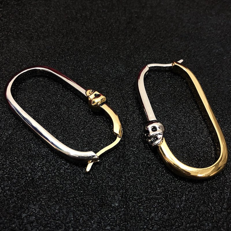 U-Shaped Earrings Skull Earrings