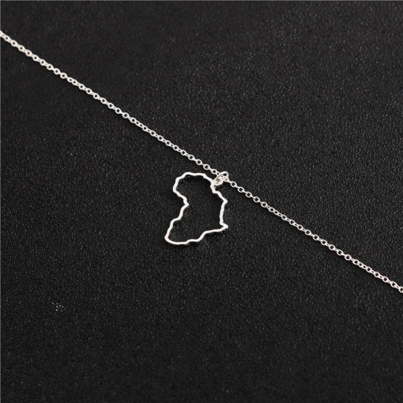 Country Map Necklace European Hometown Necklace