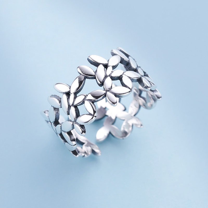 925Sterling Silver Ring Index Finger Ring Girl Single Ring