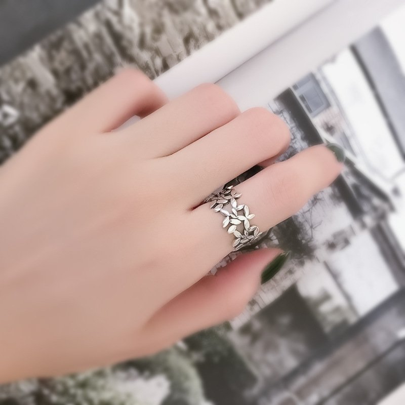 925Sterling Silver Ring Index Finger Ring Girl Single Ring