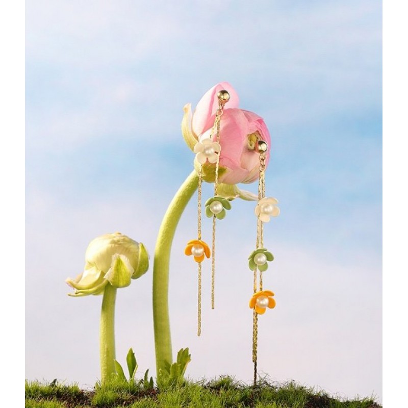 Long temperament tassel earrings earrings