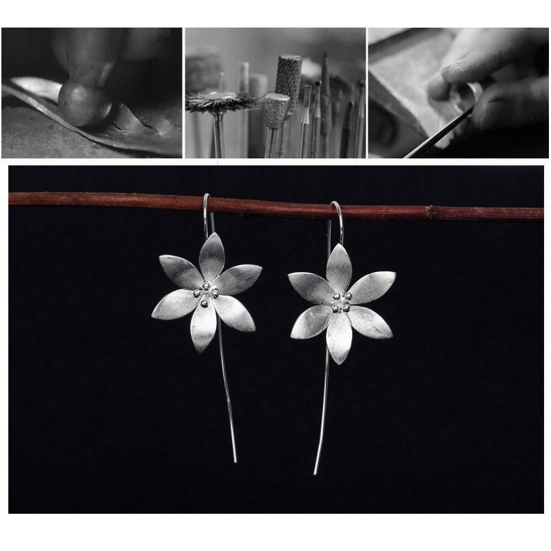 Lotus earrings earrings women