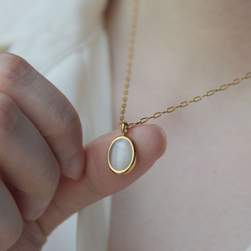 Titanium steel necklace female niche clavicle chain