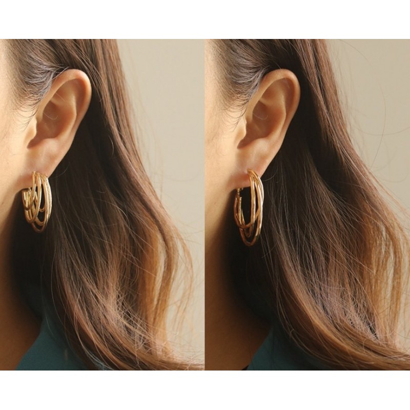Gold-plated earrings earrings