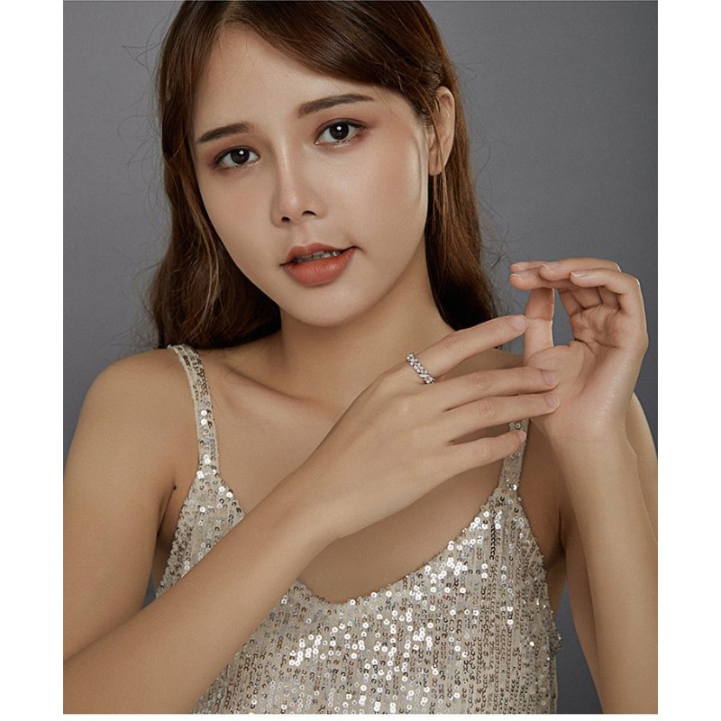 Sterling silver  wreath ring women