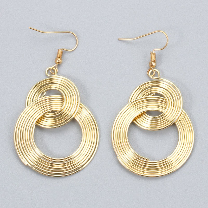 Long Exaggerated Geometric Earrings With Hoop Earrings Personalized Earrings