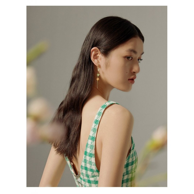 Long temperament tassel earrings earrings