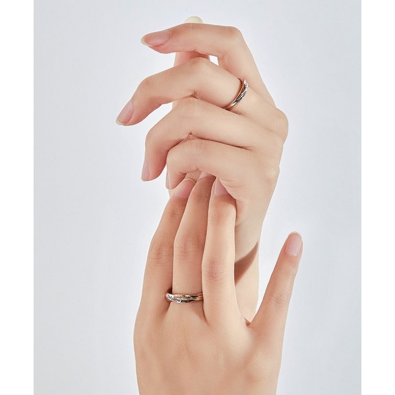 Sterling Silver Couple Ring