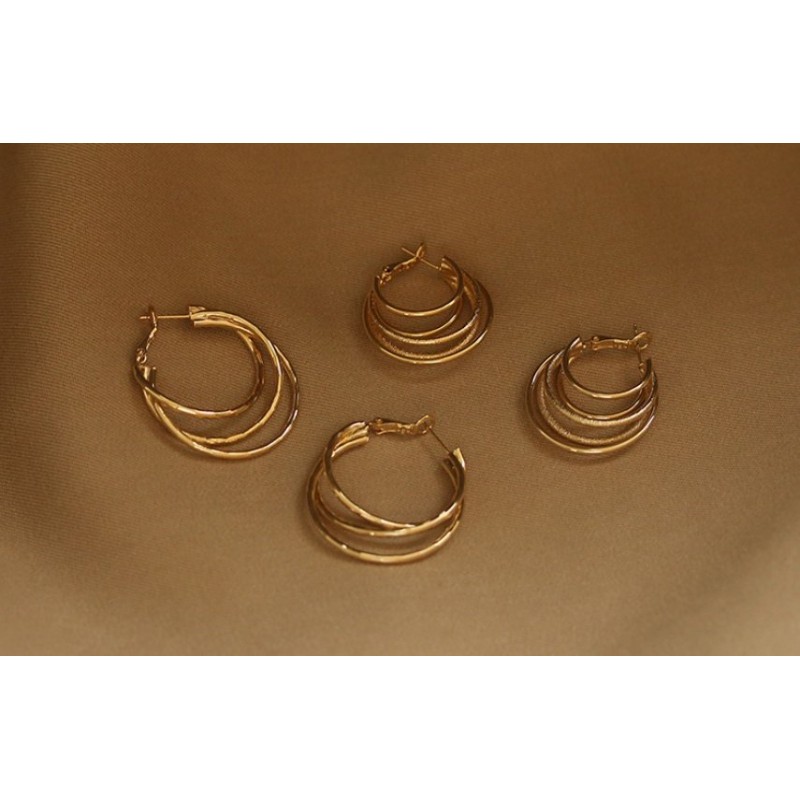 Gold-plated earrings earrings