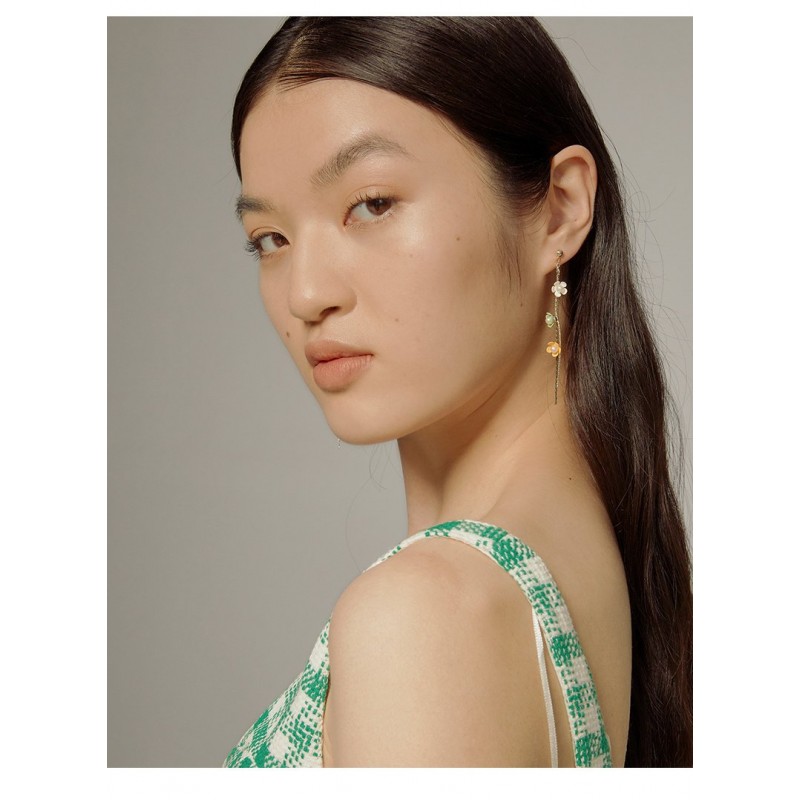 Long temperament tassel earrings earrings