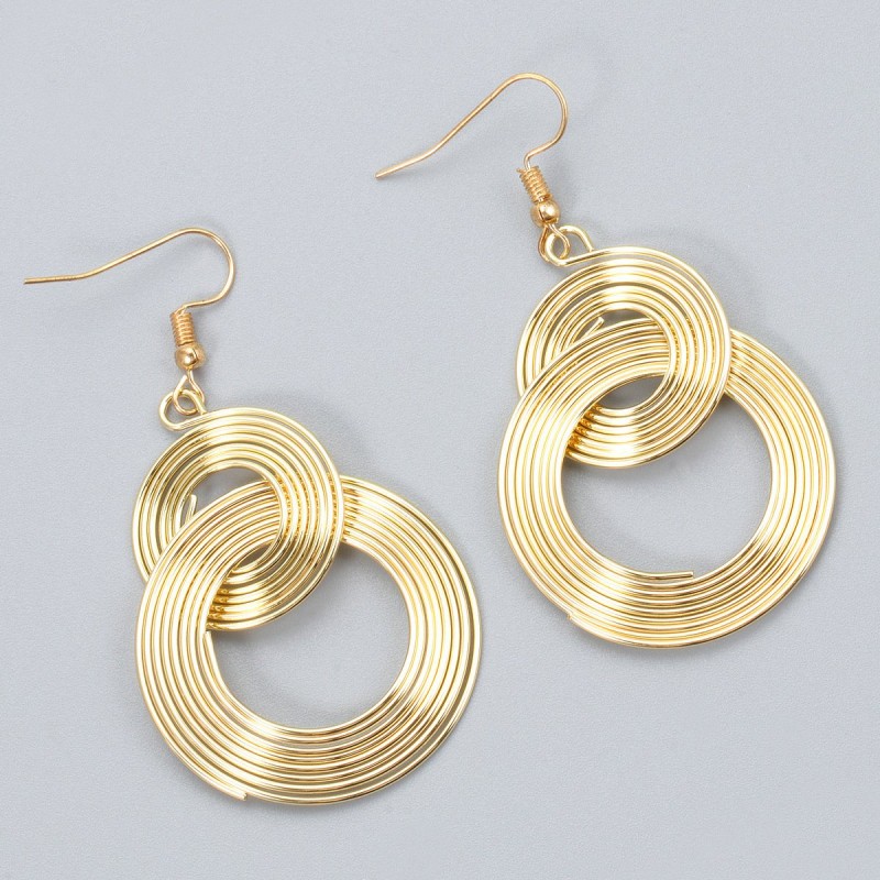 Long Exaggerated Geometric Earrings With Hoop Earrings Personalized Earrings