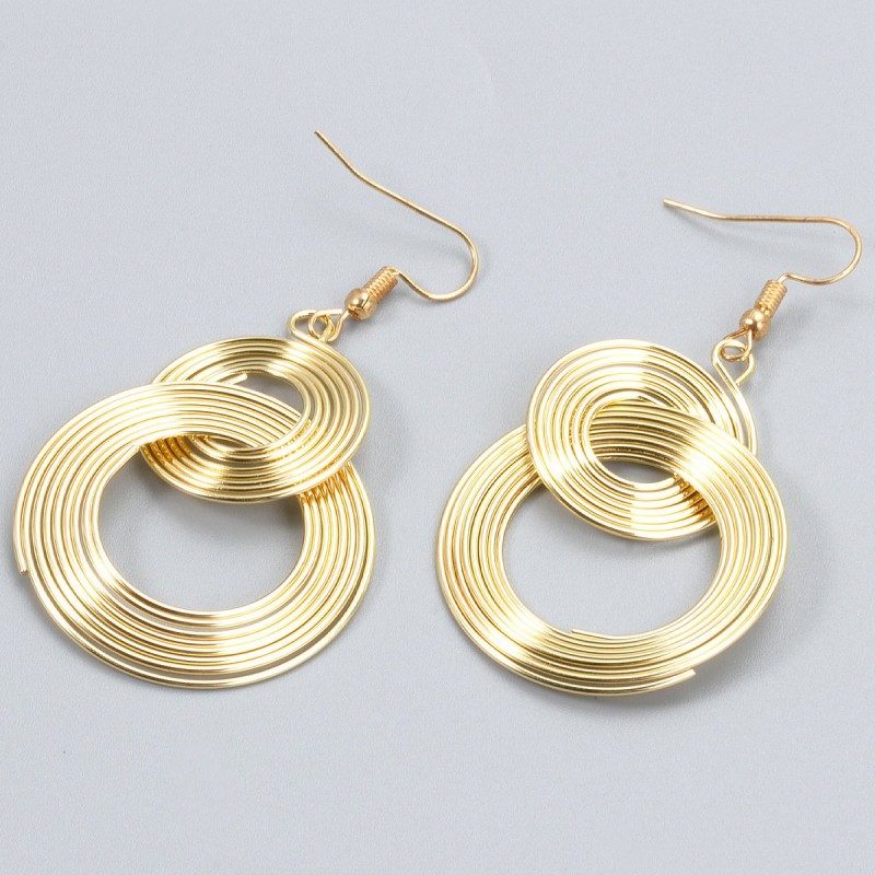 Long Exaggerated Geometric Earrings With Hoop Earrings Personalized Earrings