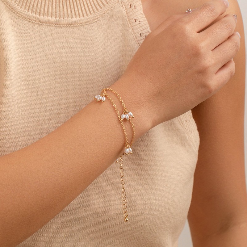 Simple Pearl Necklace Double-layer Necklace