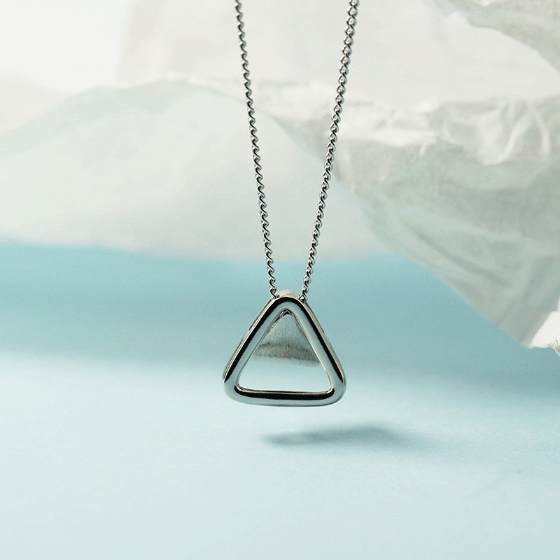 Geometric Triangle Necklace Female Niche Design Necklace