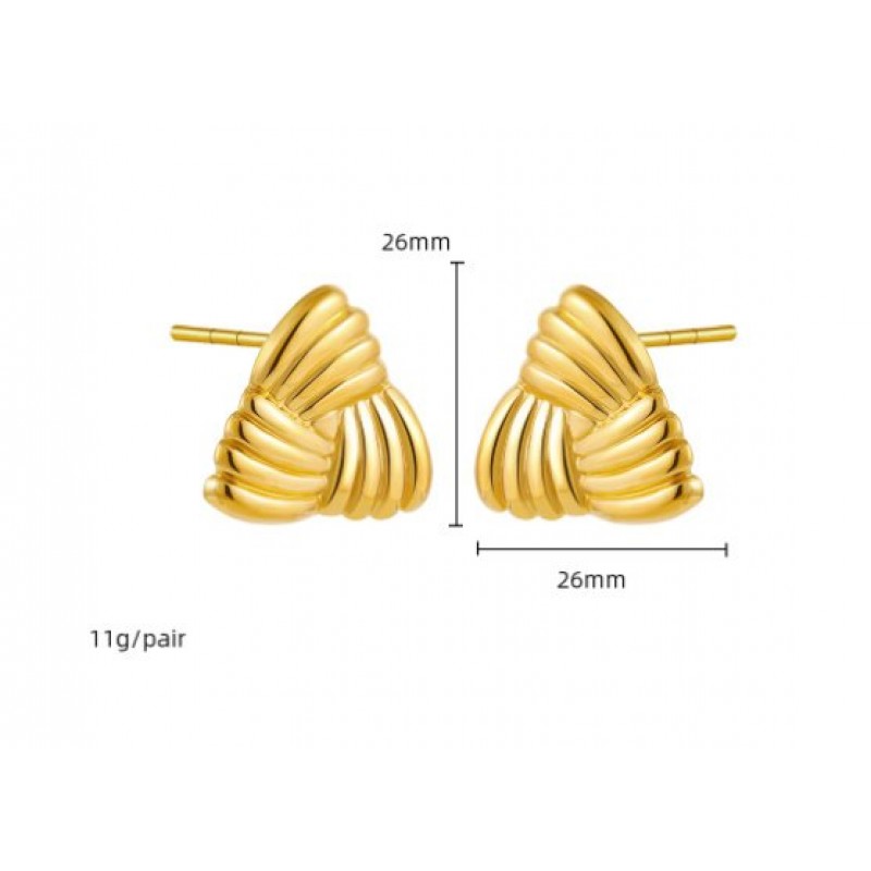 Earrings Chubby Cross X-shaped Stud Earrings Simple Earrings