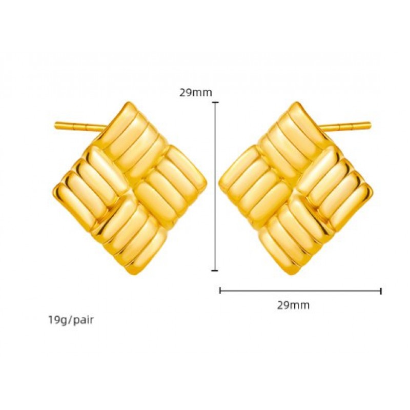 Earrings Chubby Cross X-shaped Stud Earrings Simple Earrings